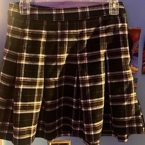 plaid skirt
